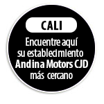 CALI Encuentre aqu� su establecimiento  Andina Motors CJD m�s cercano