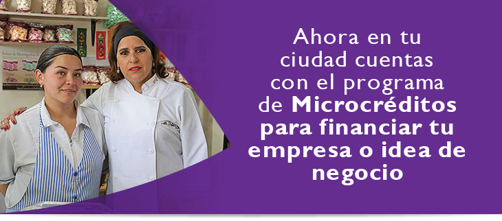 Ahora en tu ciudad cuentas con el programa de Microcr�ditos para financiar tu empresa o idea de negocio