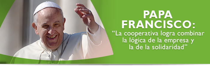 Papa Francisco: �La cooperativa logra combinar la l�gica de la empresa y la de la solidaridad�